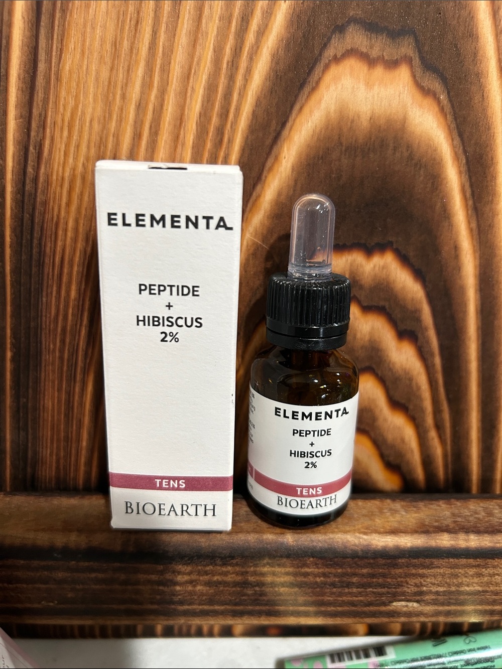 Element Peptide + Hibiscus Facial Serum - Pink & Amber Bottle